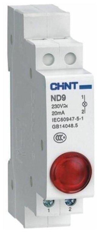 Индикатор ND9-1/r AC/DC 230В (LED) (R) красн. CHINT 594113