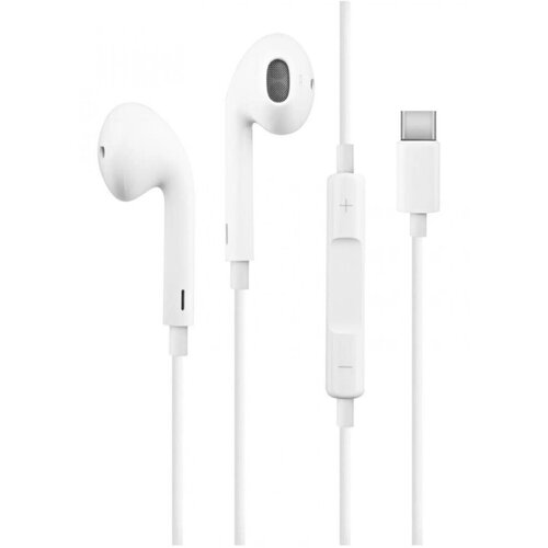 Наушники проводные с микрофоном вкладыши KIN K8-C Type-C Белый 49000₽