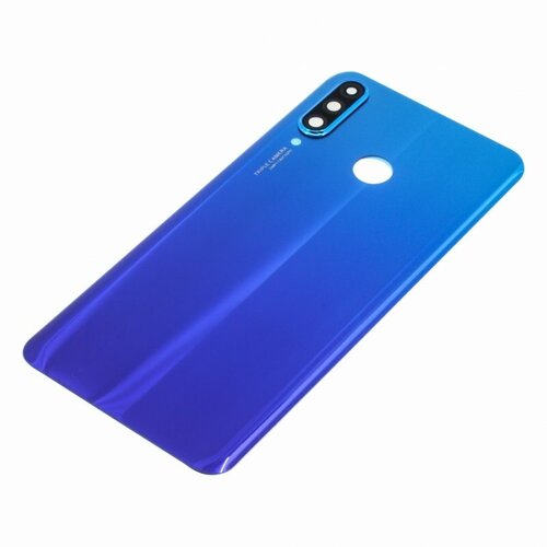 Задняя крышка для Huawei P30 Lite/Nova 4e 4G (MAR-LX1M/MAR-AL00) (24 Mp) синий, AAA стекло задней камеры для huawei p30 lite nova 4e 4g mar lx1m mar al00 24 mp в рамке синий