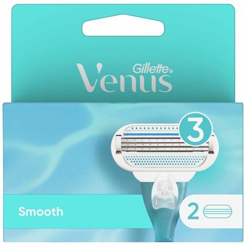 Сменные кассеты для бритья Venus Smooth, 2 шт