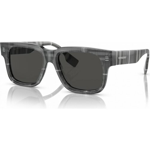 Солнцезащитные очки Burberry, прямоугольные, оправа: пластик, с защитой от УФ, для мужчин, серый