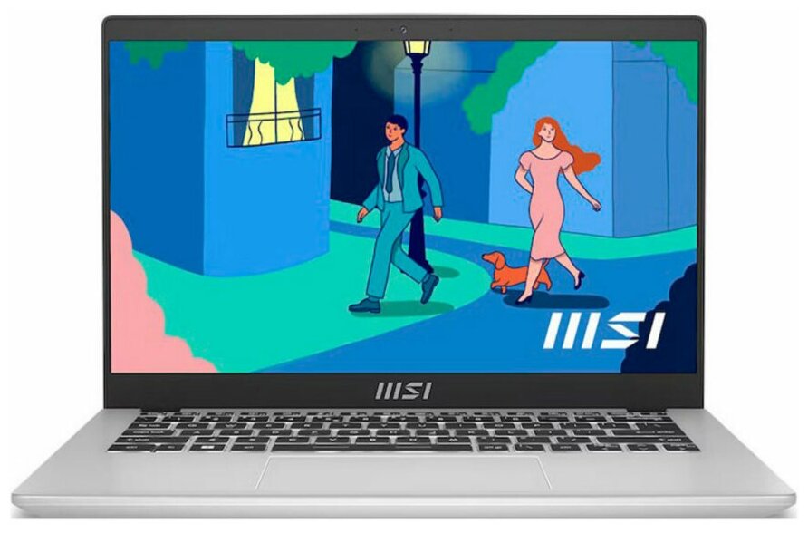Ноутбук 14" IPS FHD MSI Modern 14 C12M-239RU silver (Core i5 1235U/8Gb/512Gb SSD/VGA Int/W11) (9S7-14J111-239)