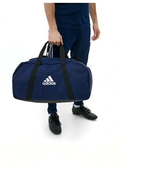 Сумка спортивная adidas, 58 л, 29х29х60 см, синий - фотография № 10