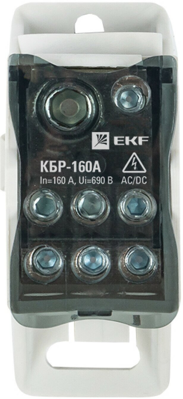 plc-kbr160 Блок распределительный КБР на DIN-рейку и монтажную панель 160A PROxima Упаковка (12 шт.) EKF - фото №7