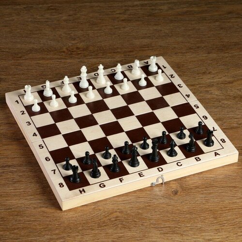 Шахматные фигуры, пластик, король h-4.2 см, пешка h-2 см фигуры шахматные пластиковые король высота 7 5 см пешка 3 5 см 1 набор