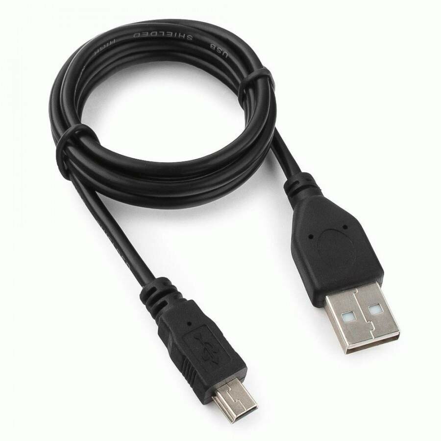 Кабель USB(A)шт. - miniUSBшт. 2.0 Pro Гарнизон GCC-USB2-AM5P-1M, AM/miniBM 5P, 1м, пакет (арт. 711071)