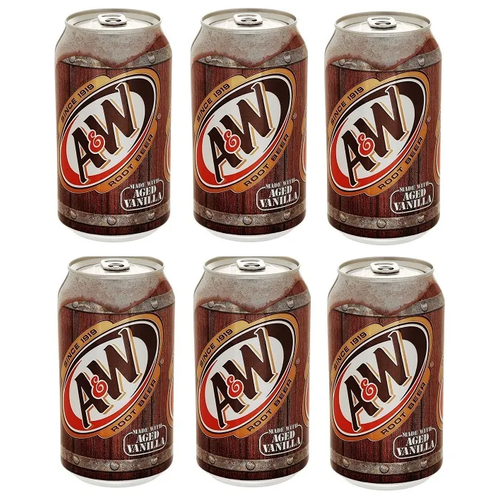 Газированный напиток A&W Root Beer 355 мл 6 шт (США)