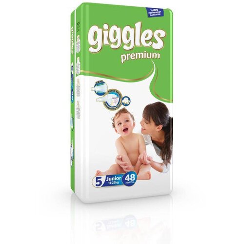 Подгузники Giggles premium Junior (5) 11-25 кг, 48 штук