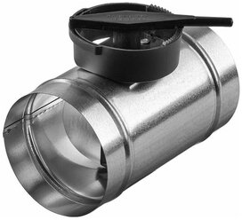 Дроссель-клапан для круглых воздуховодов d100 мм оцинкованный
