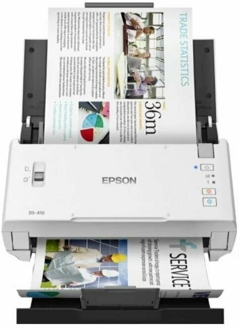 Сканер Epson WorkForce DS-410 белый/черный