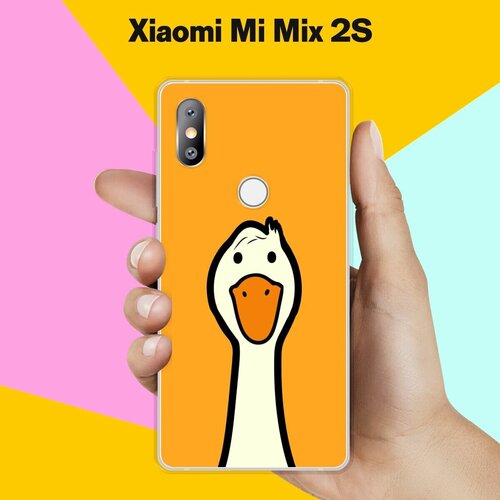Силиконовый чехол на Xiaomi Mi Mix 2S Гусь / для Сяоми Ми Микс 2С силиконовый чехол на xiaomi mi mix 2s сяоми ми микс 2с кот призыватель погоды