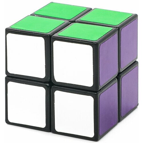 Скоростной Кубик Рубика 2x2 LanLan 2х2 / Головоломка для подарка / Черный пластик скоростной кубик рубика kungfu 4x4 cangfeng 4х4 головоломка для подарка черный пластик