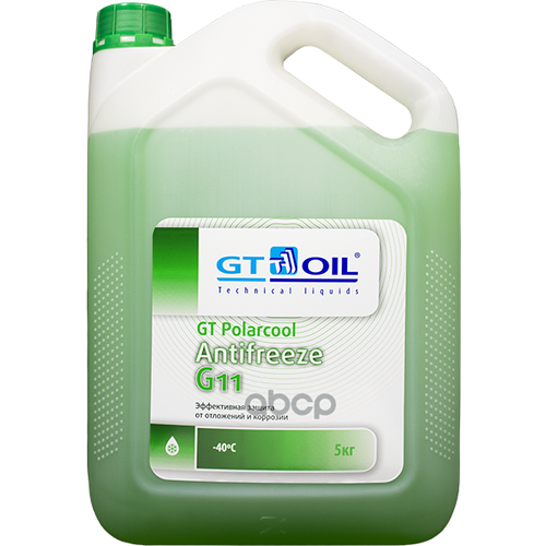Антифриз Gt Polarcool G11 Зеленый, 5 Кг GT OIL арт. 1950032214014