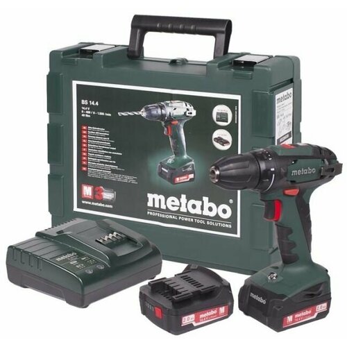 Аккумуляторная дрель-шуруповёрт METABO BS144 602206530 1793000₽