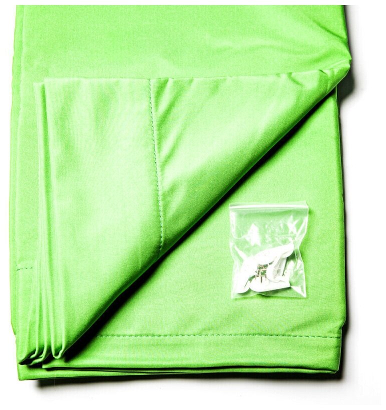 Фон тканевый 150х200 см зеленый и серый двусторонний хромакей Fotokvant BG-1520 Grey/Green