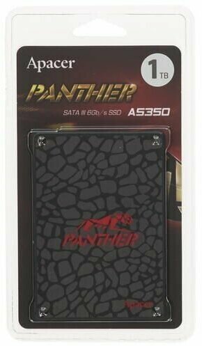 Накопитель SSD 2.5'' Apacer Panther AS350 1TB SATA 6Gb/s 3D TLC 560/540MB/s IOPS 93K/80K MTBF 1.5M - фото №5