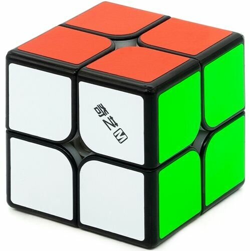 Кубик Рубика 2x2х2 QiYi MoFangGe MS Магнитный / Черный пластик / Развивающая головоломка