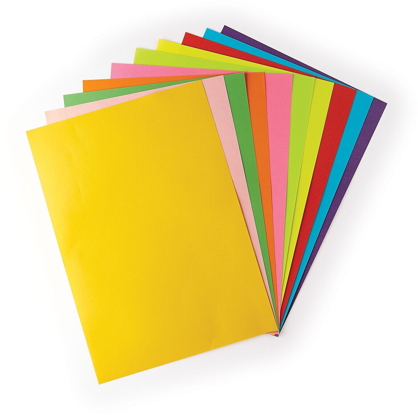 Набор цветной бумаги HOBBY TIME, А4 (225 х 340 мм), 50 листов, 10 цветов , крашенная в массе, Арт : 11-750-211