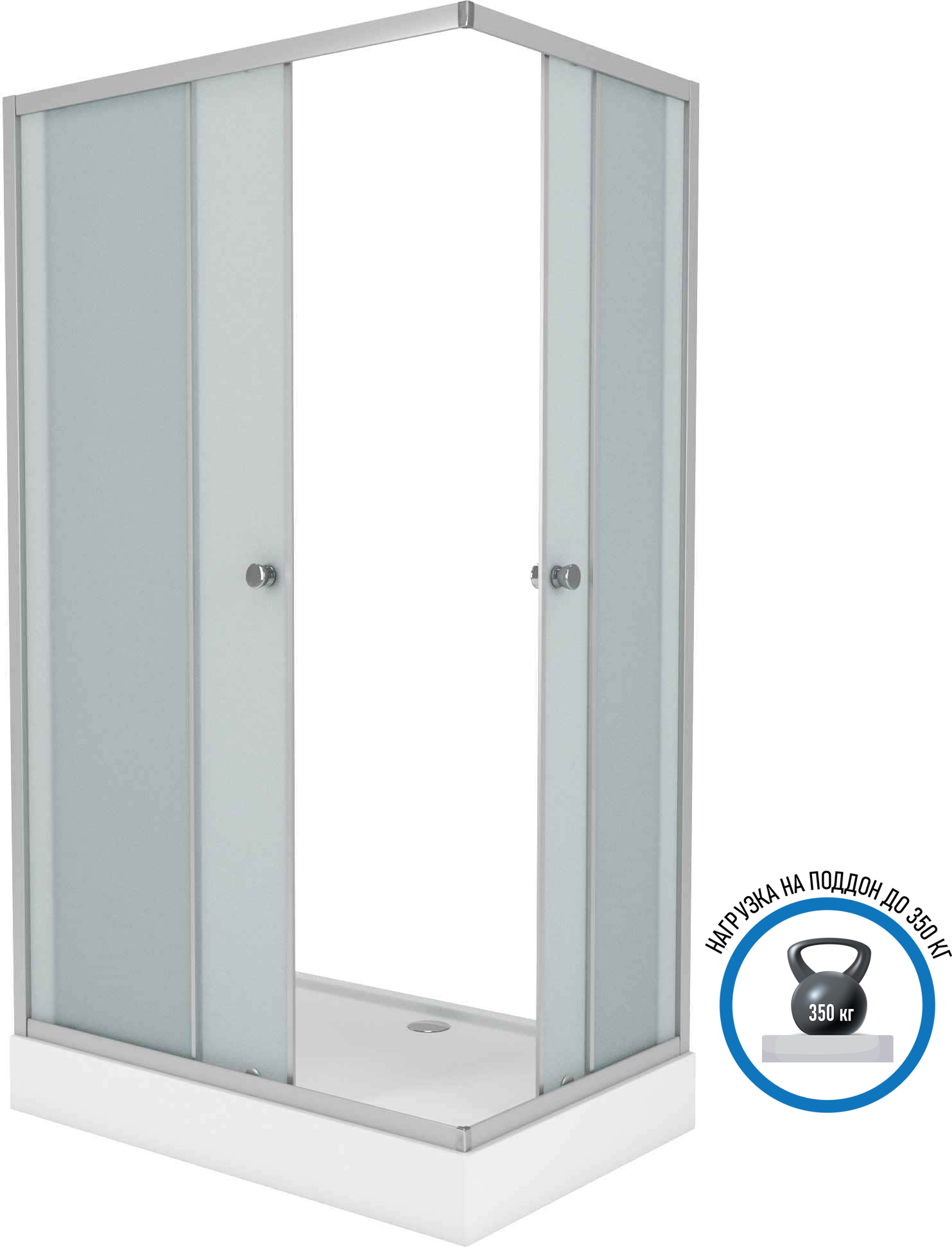 фото Душевой уголок Niagara Eco NG-118-14Q 1100х800х1950 низкий поддон, стекло матовое 1181422Q