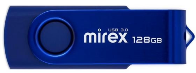 Флеш-диск Mirex SWIVEL DEEP BLUE 128GB USB 3.0