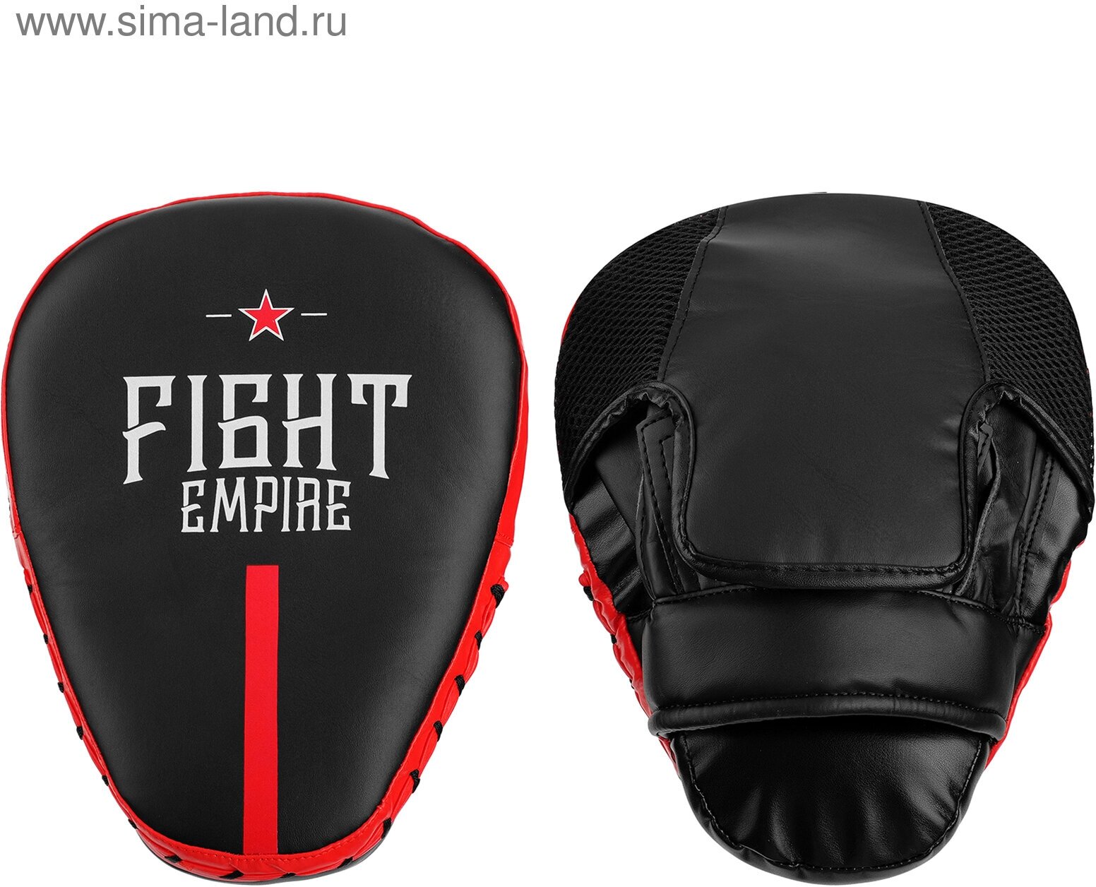 Лапа боксёрская FIGHT EMPIRE PRO, 1 шт, цвет чёрный/красный