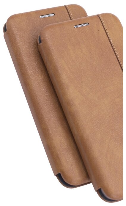 Чехол-книжка Skin Choice с магнитной крышкой для Samsung Galaxy Note 10 светло-коричневый