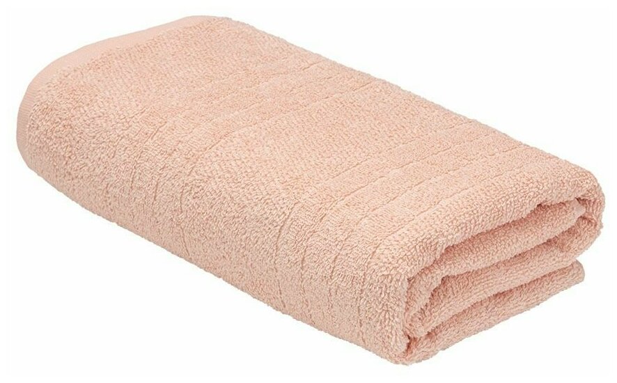 Махровое банное полотенце Гелир 70х130 см /светло-розовый/ плотность 400 гр/кв.м. - фотография № 1