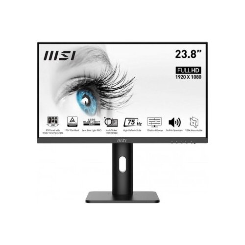 Монитор MSI 238 Pro MP243P черный IPS LED 169 HDMI MM HAS Piv 250cd 178гр178гр 1920x1080 75Hz FreeSync DP FHD 465кг 1846500₽