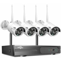 Комплект камер уличного видеонаблюдения 8-канального (беспроводной) Wi-Fi, NVR Kit, 3MP, 4 IP камеры с блоком питания, без жесткого диска (У)