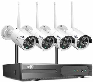 Комплект камер уличного видеонаблюдения 8-канального (беспроводной) Wi-Fi, NVR Kit, 3MP, 4 IP камеры с блоком питания, без жесткого диска (У)