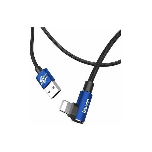 кабель baseus mvp elbow type lightning usb 2 а 1 м угловой красный комплект из 3 шт Кабель USB Lightinhg 1m 2A MVP Elbow угловой BASEUS синий