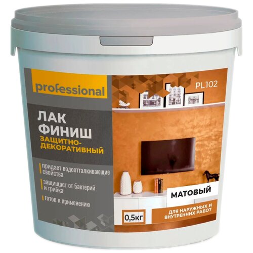 Professional PL102 бесцветный, матовая, 0.5 кг