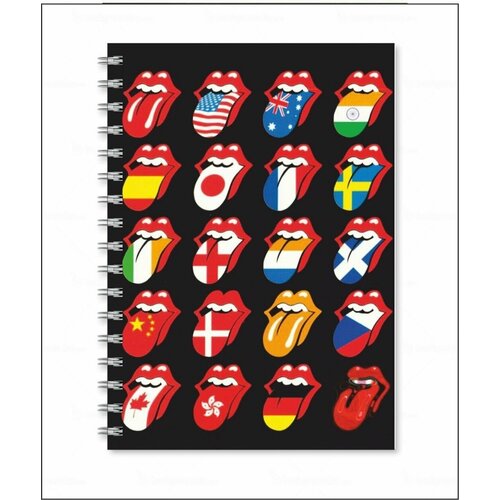 Тетрадь The Rolling Stones - Роллинг Стоунз № 2 женская футболка the rolling stones роллинг стоунз rock music l черный