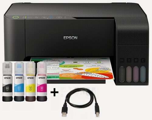 Изображение товара МФУ Epson L3258, A4, цветная печать, беспроводная печать, черный