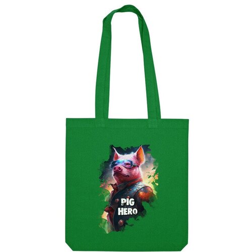 фото Сумка шоппер us basic, зеленый