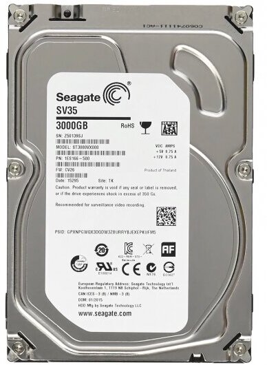 Жесткий диск Seagate ST3000VX000 3Tb SATAIII 3,5" HDD