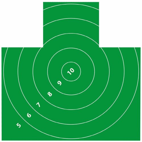 Мишень для пневматики №4 (грудная бумажная) 50х50см (плотность бумаги 60 г/м)