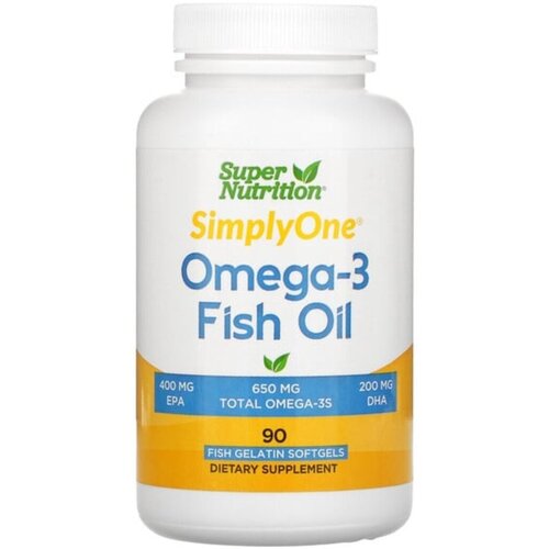 Omega-3 Super nutrition fish oil Омега 3 400EPA/200DHA, 90 капсул