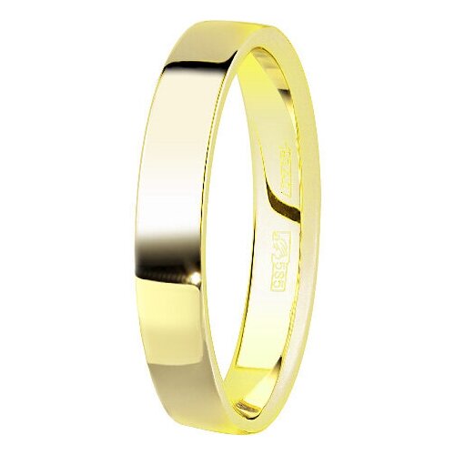 Кольцо обручальное Юверос золото, 585 проба, размер 17.5