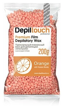 DEPILTOUCH PROFESSIONAL Premium Воск для депиляции плёночный "Апельсин", 200 гр