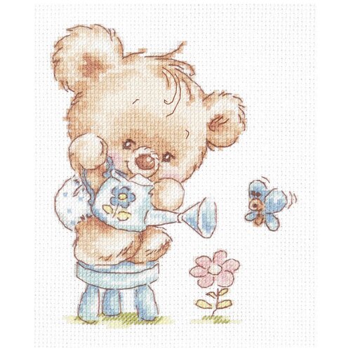 фото Набор для вышивания "чудесная игла" 017-17 "мой цветочек!" 12х14 см