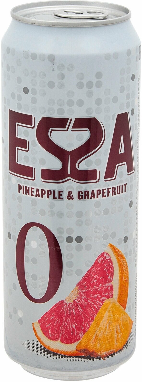 Напиток пивной безалкогольный ESSA со вкусом ананаса и грейпфрута, не более 0,5%, 0.45 л - 6 шт.