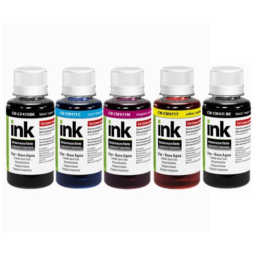 Комплект чернил ColorWay для Canon PGI-470/CLI-471 (5х100мл) BP/BK/С/M/Y