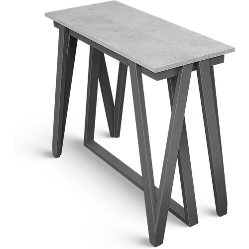 Раздвижной стол-консоль трансформер VECTOR W 2.4 бетон чикаго светло-серый / серый