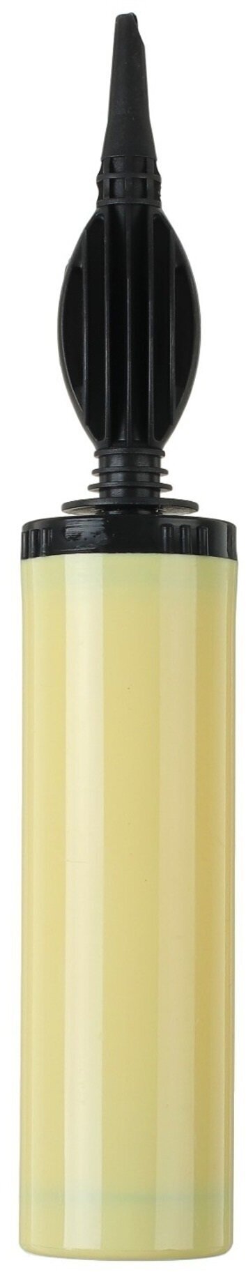 Насос для латексных/фольгированных шаров, 28 см, цвет жёлтый