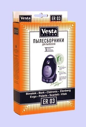 Комплект пылесборников Vesta ER 03 5шт Vesta filter - фото №8