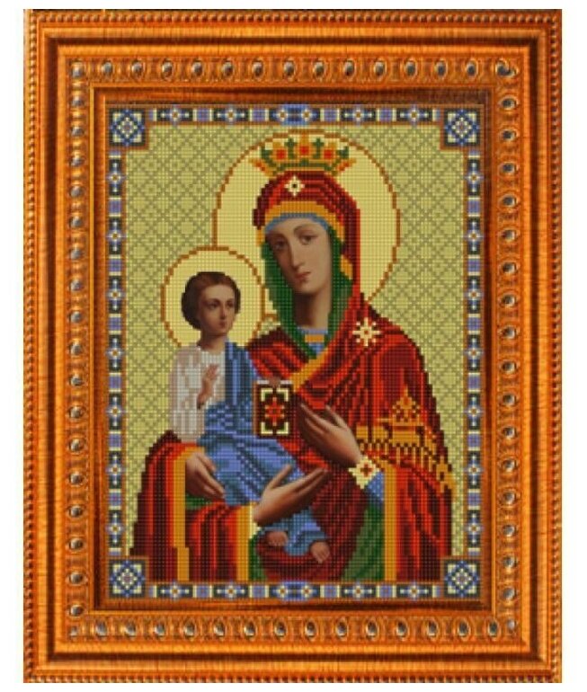Рисунок на ткани Конёк "Богородица Троеручица", 20x25 см
