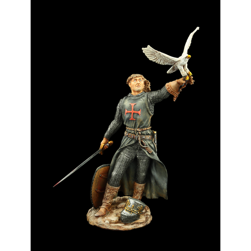 Оловянный солдатик SDS: Рыцарь Ордена Госпитальеров св. Джона с голубем