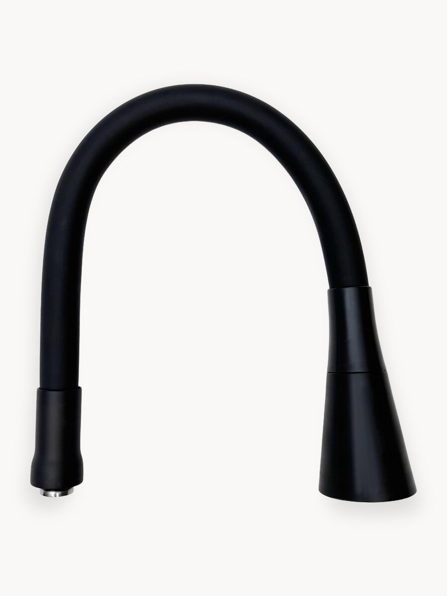 Гибкий излив ESKO для кухонного смесителя, 2 режима, черный, арт. EH401BL