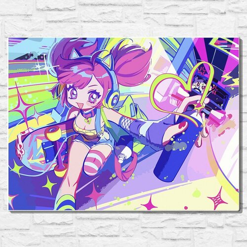 Картина по номерам на холсте игры muse dash (рейму, мику, Rin, Marija, Yume, Ola, Buro) - 14574 80х60